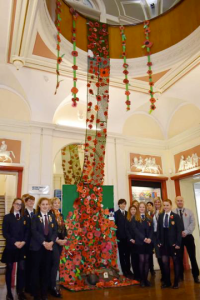 Image of poppy display from 2018 Millthorpe Remembers